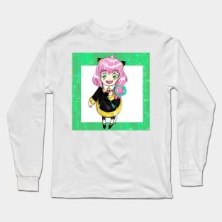 anya and chimera chan ecopop anime of spies art Long Sleeve T-Shirt